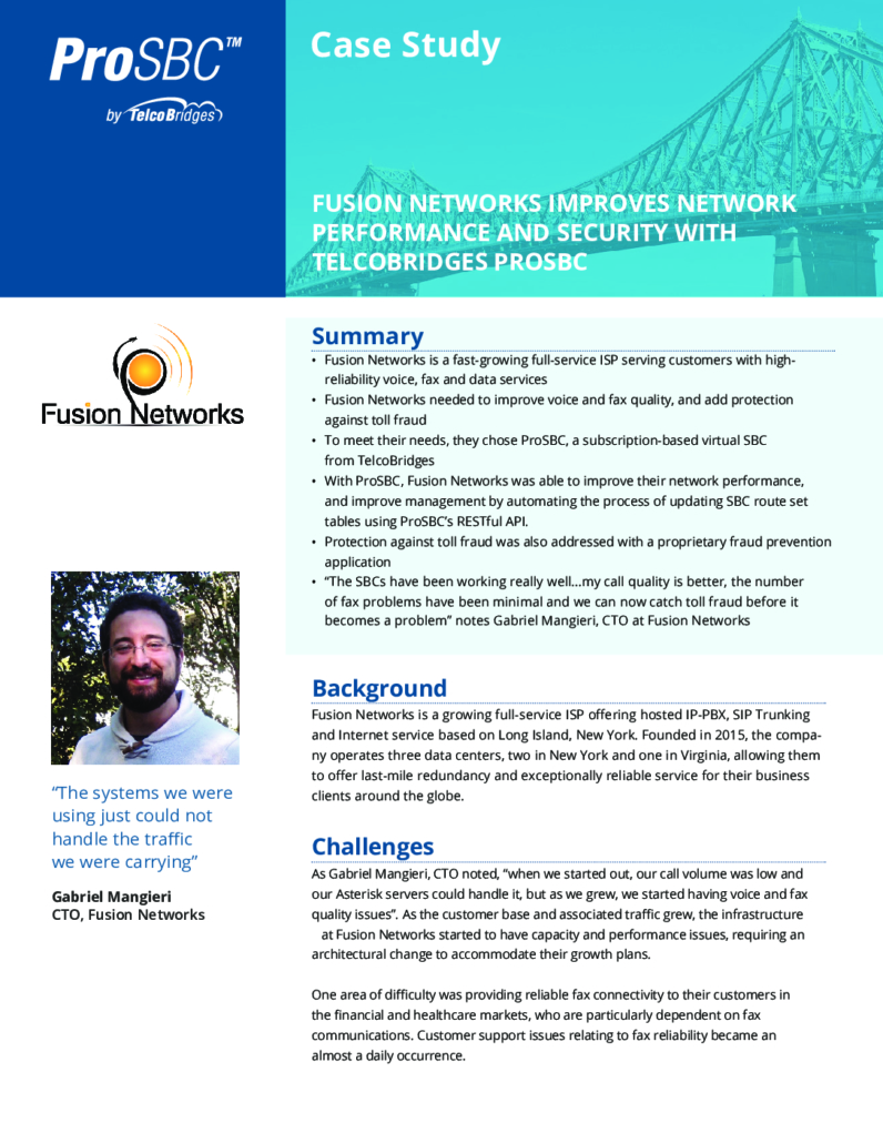 Fusion Networks Case Study PDF cover