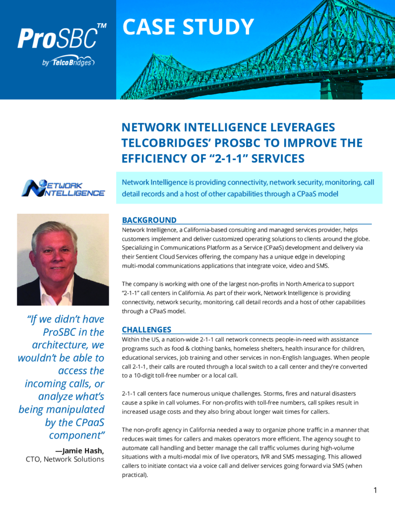 Network Intelligence Case Study PDF cover
