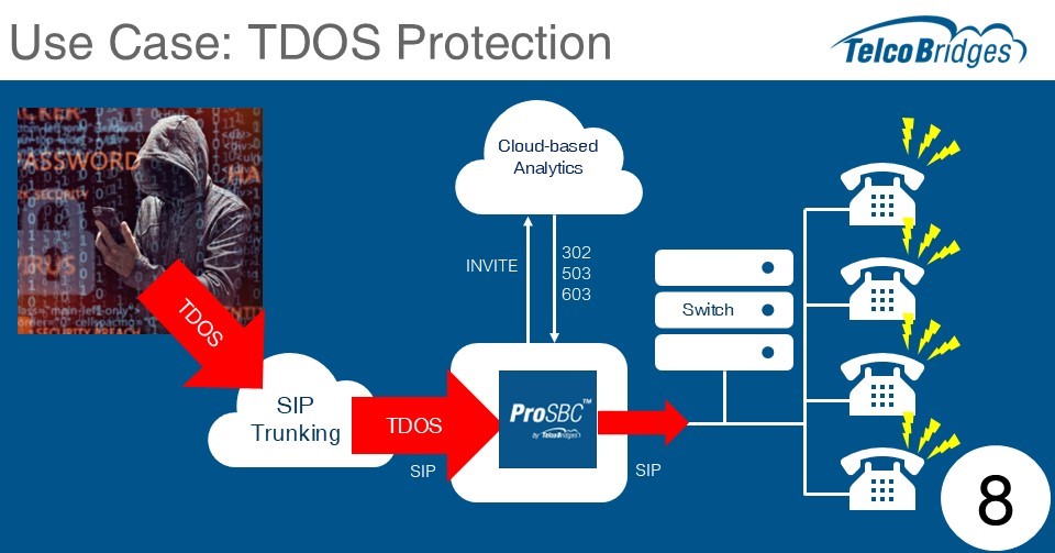 Session Border Controller use case - TDOS Protection