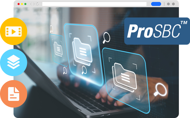 Free ProSBC community support resources - Image A person typing on a laptop with the ProSBC logo.