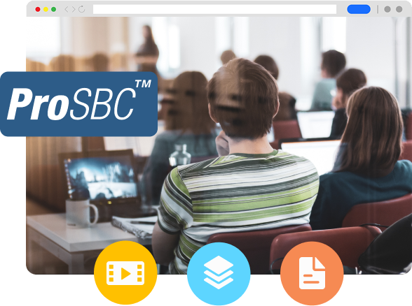 Group In-Person Training - Image An audience of people looking at a ProSBC speaker.