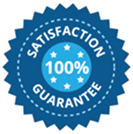 Insignia de garantía de satisfacción 100%